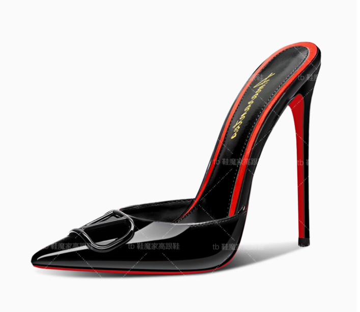 Patent Leather Pump - New black pointed toe toe sandals