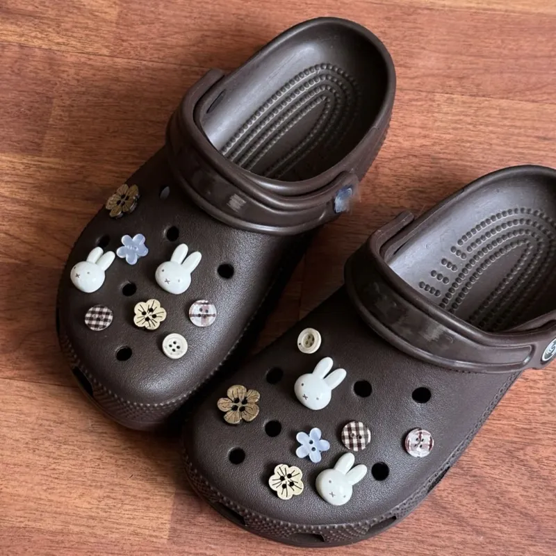 Croc Style Clog - Anime Cartoon Rabbit Flower Shoe Charms