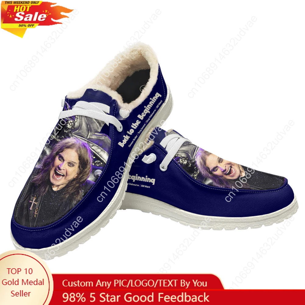 Loafer Flat Women - Ozzy Osbourne 1948-2025 Plush Loafers Men
