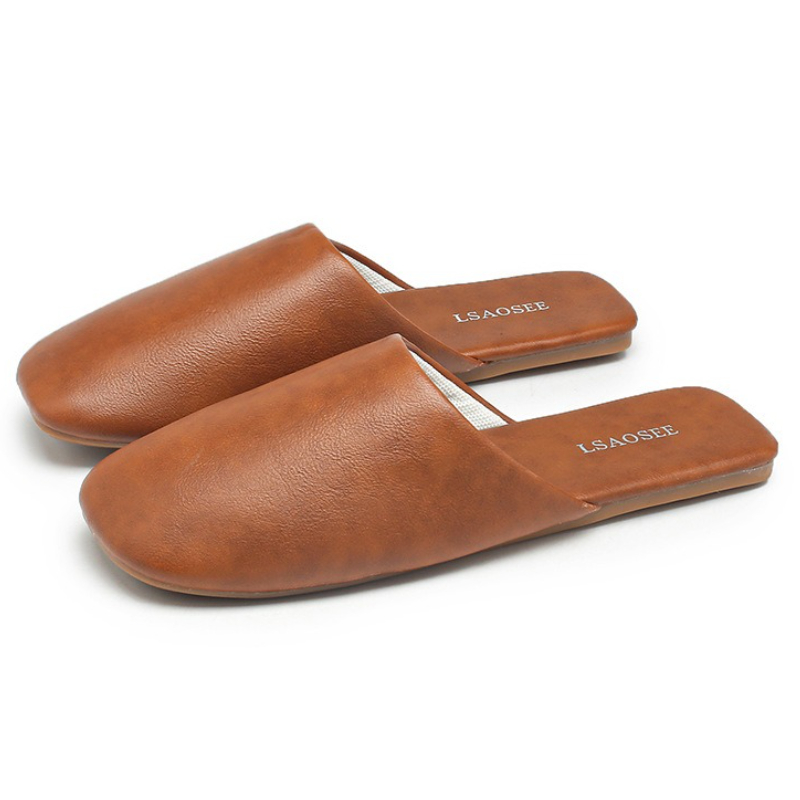 Women Shoes Japanese Brand - Concise Comfort Home Slippers Women Pu