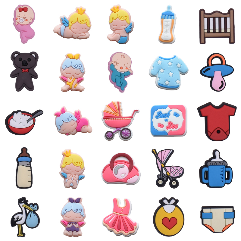 Croc Style Clog - Newborn Shoe Charms for Crocs Accessories