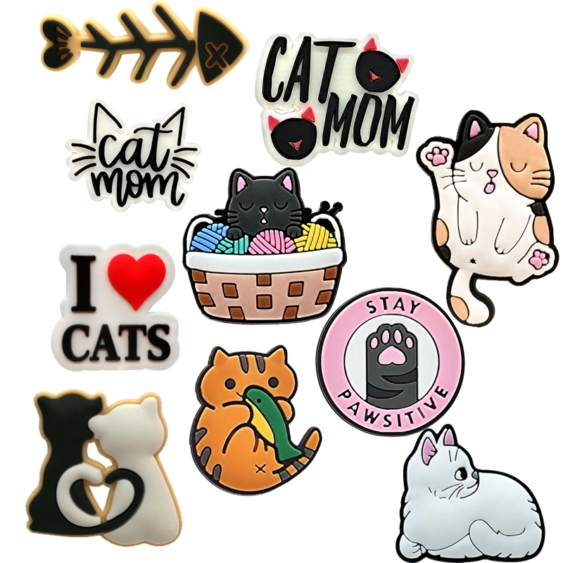 Cute Cats Shoe Charms Pin for  - Croc Style Clog 评论和价格