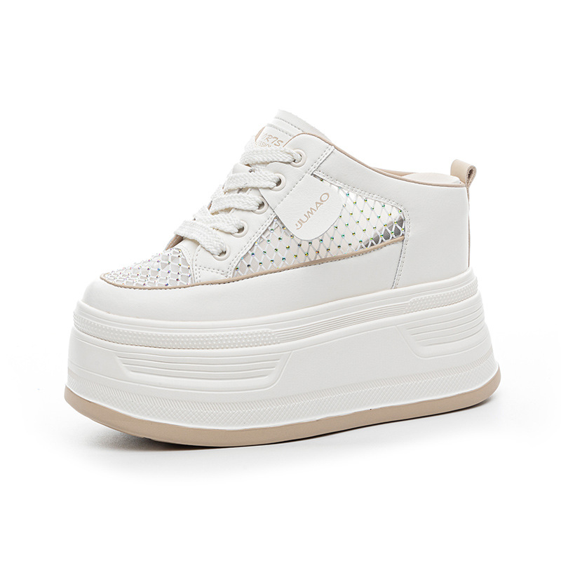 12CM Air Mesh Genuine Leather  - Women Shoes Japanese Brand 评论和价格