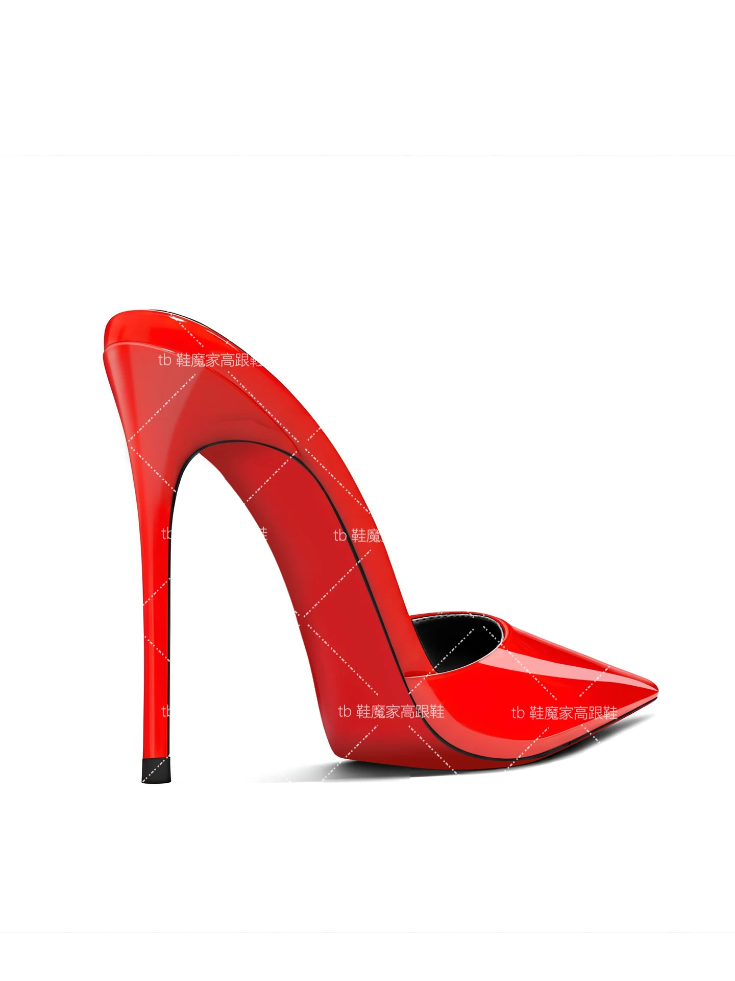 New black pointed toe toe sand - Patent Leather Pump 评论和价格