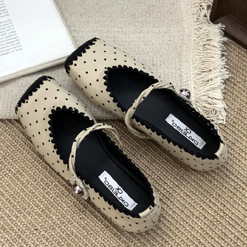 Retro Splicing Design Comfort  - Women Shoes Japanese Brand 评论和价格