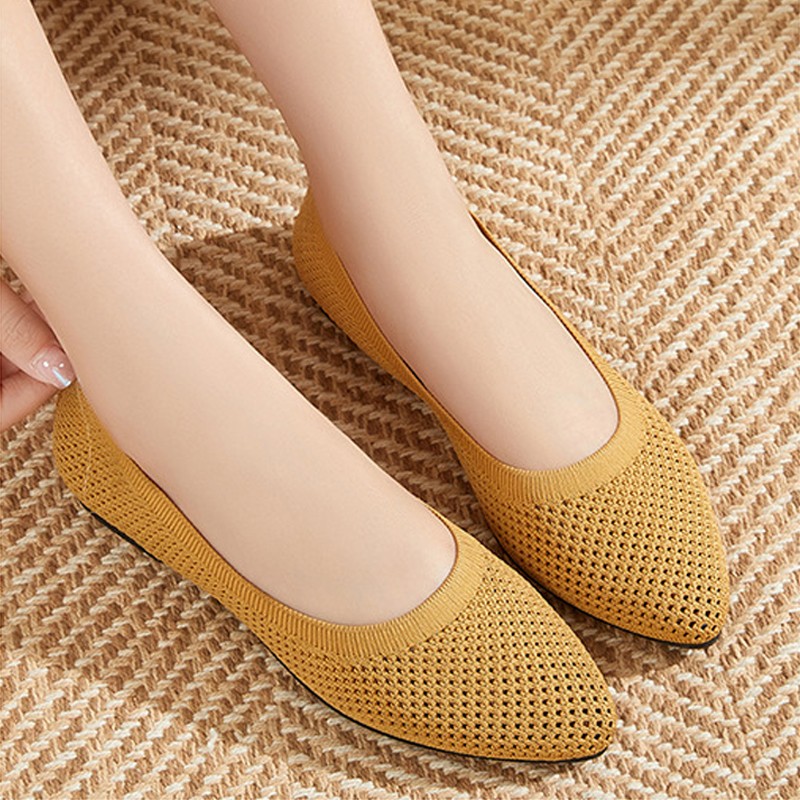 Women Flat Shoes Knitted Loafe - Loafer Flat Women 评论和价格