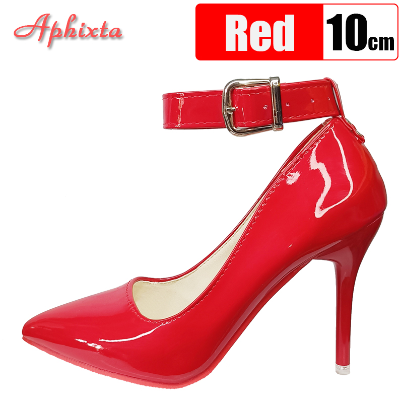 Aphixta 10cm/12cm Metal Belt B - Patent Leather Pump 评论和价格