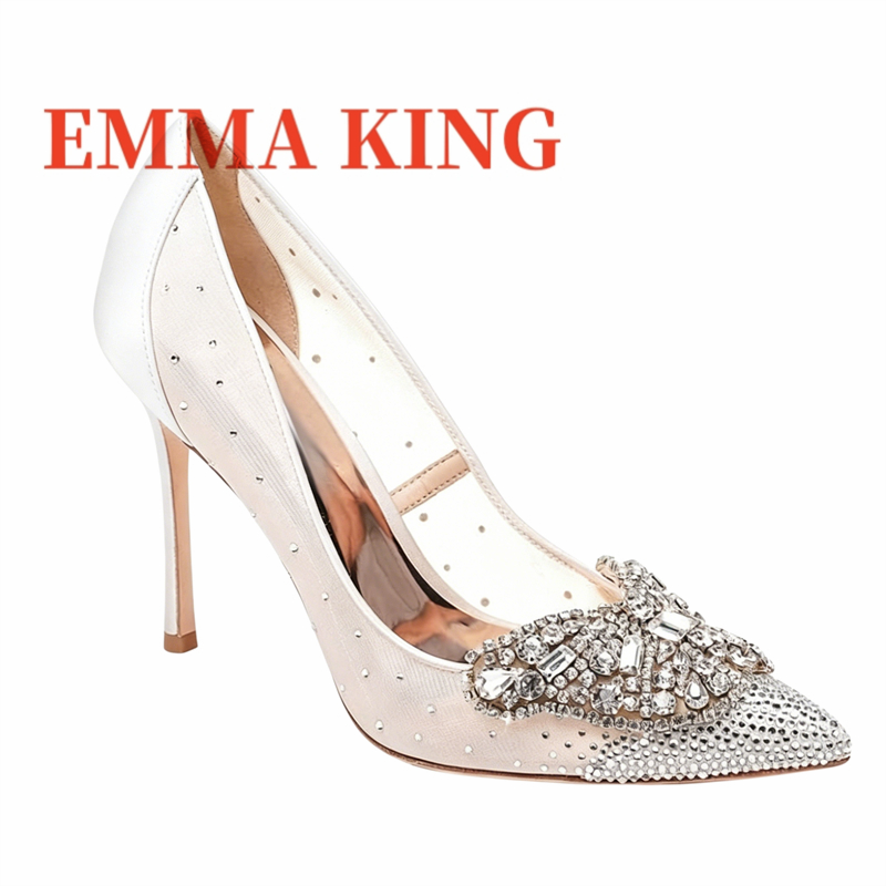 Mesh Embellished Court Shoes,W - Court Heel Pointed 评论和价格