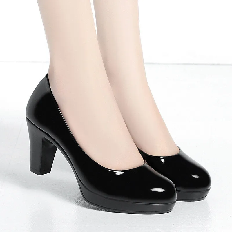 6cm 8cm Plus Size 34-42 Elegan - Patent Leather Pump 评论和价格