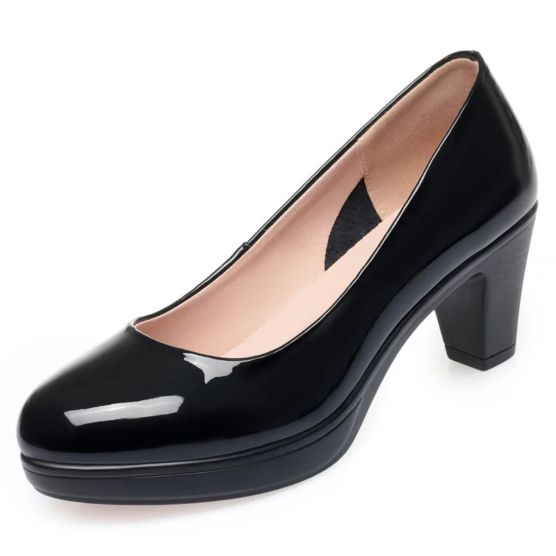 6cm 8cm Plus Size 34-42 Elegan - Patent Leather Pump 评论和价格