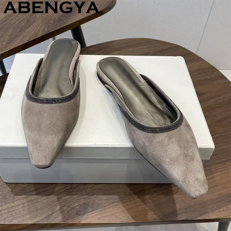 High Quality Suede Leather Poi - Kids Shoes Women 评论和价格