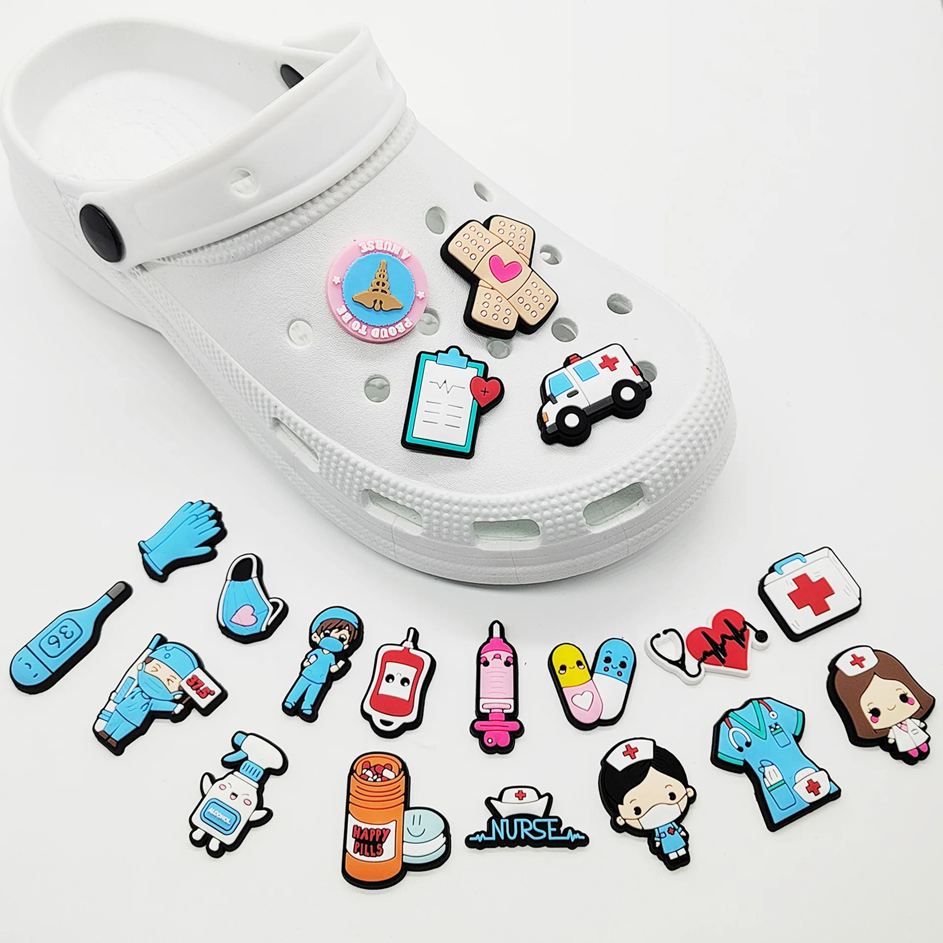 New 1pcs PVC Shoe Charms for C - Croc Style Clog 评论和价格