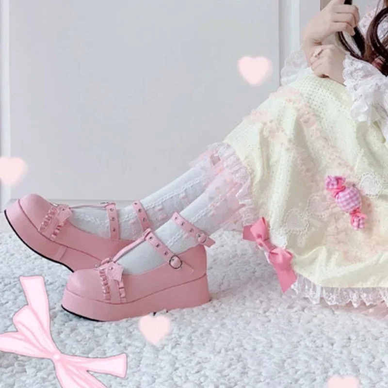 New Brand Girls Platform Wedge - Women Shoes Japanese Brand 评论和价格