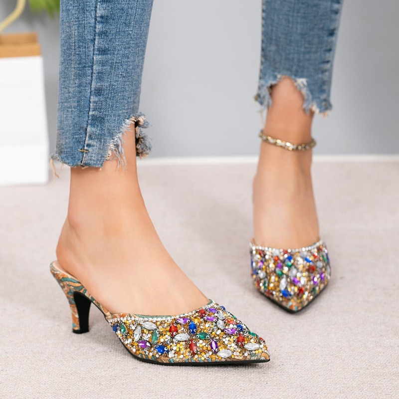Luxury Rhinestone Kitten Heel  - Women'S Shoes Kitten Heels 评论和价格