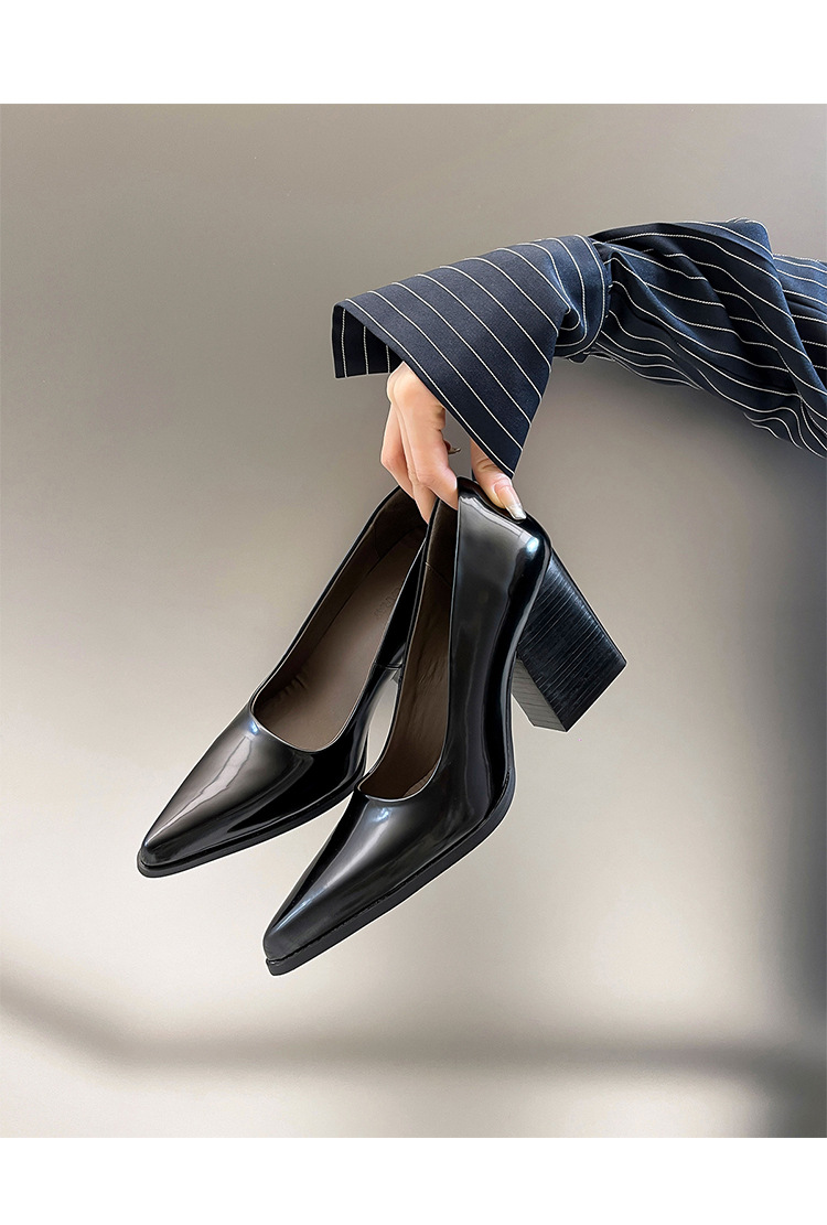 2026 Basic Concise Women Pumps - Court Heel Pointed 评论和价格