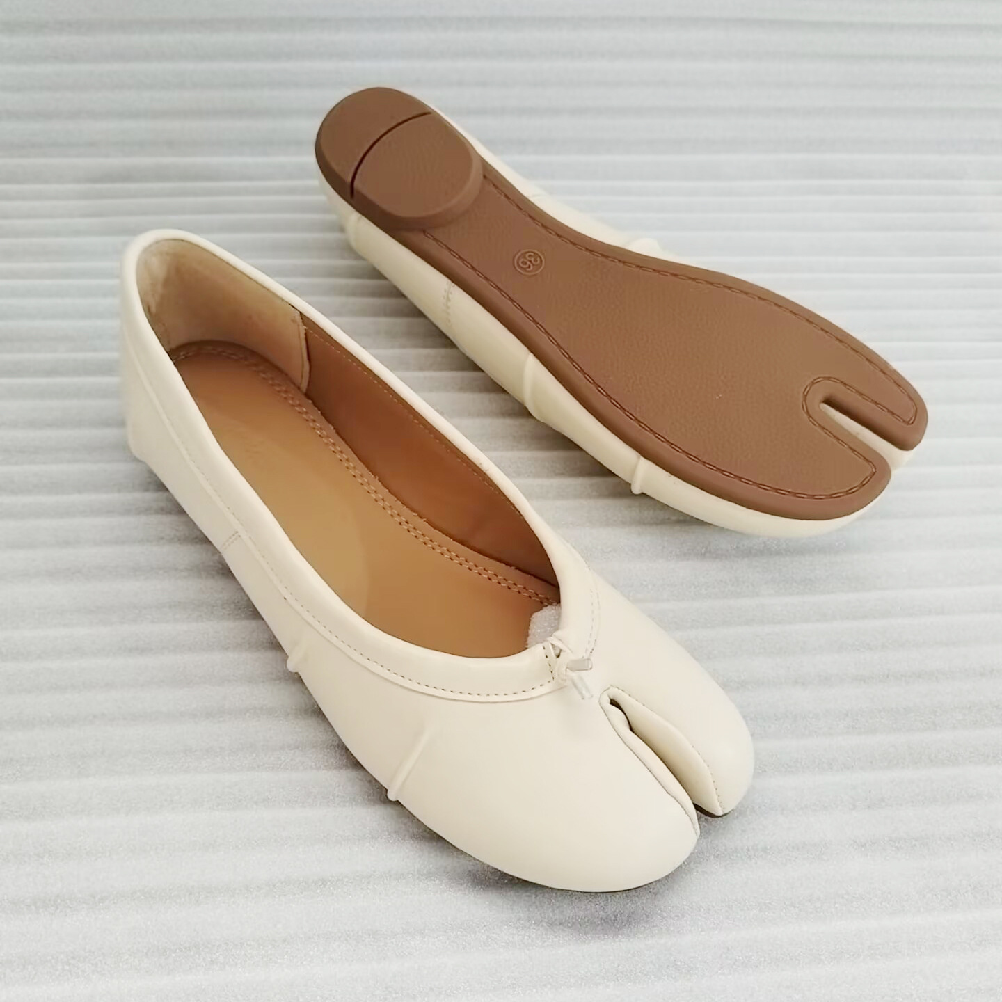NEW Split Toe Flat Shoes Women - Loafer Flat Women 评论和价格