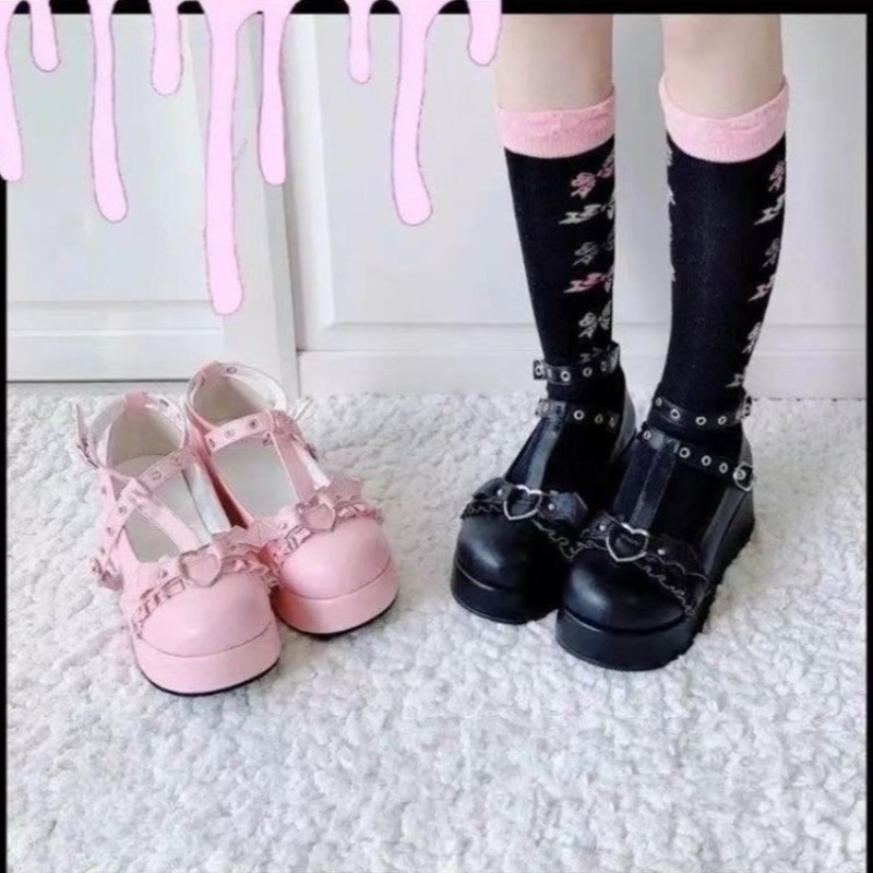 New Brand Girls Platform Wedge - Women Shoes Japanese Brand 评论和价格