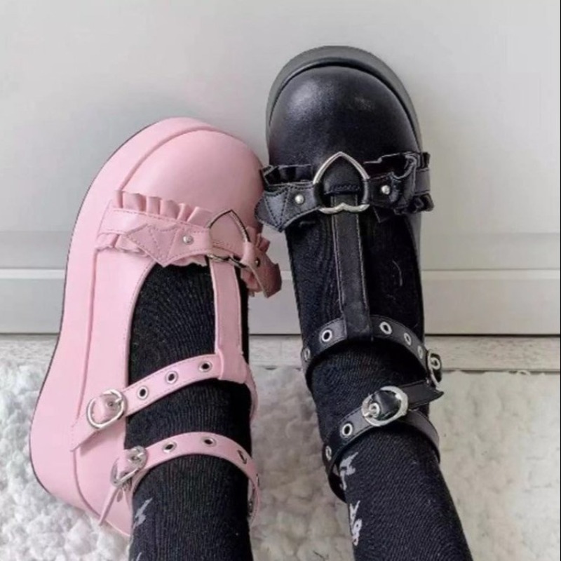 New Brand Girls Platform Wedge - Women Shoes Japanese Brand 评论和价格