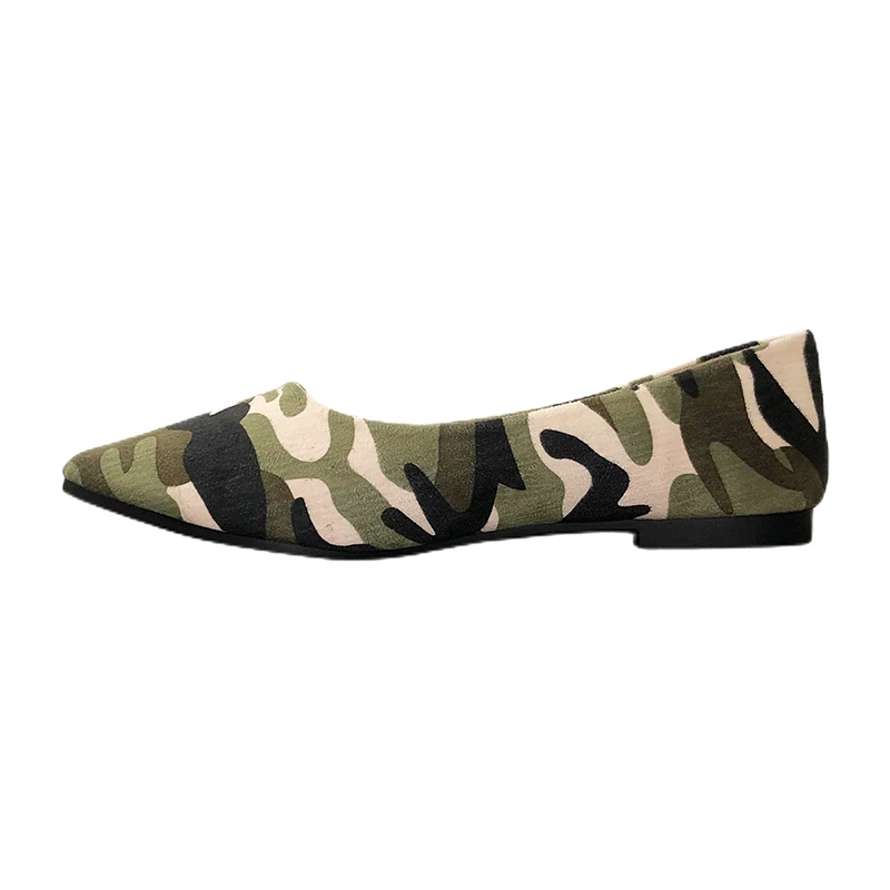 Lady Camouflage Bow Flats For  - Women'S Shoes For Wide Feet 评论和价格