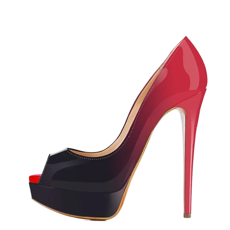 Women Stilettos Sexy Pumps 14c - Patent Leather Pump 评论和价格