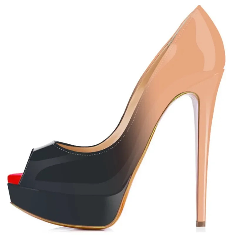 Women Stilettos Sexy Pumps 14c - Patent Leather Pump 评论和价格
