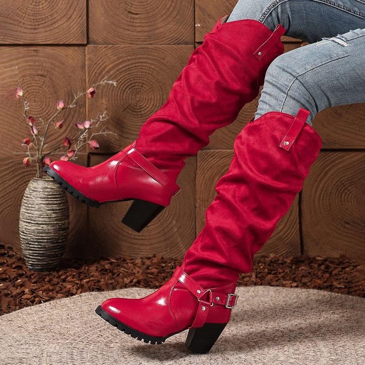 Pleated Women's Knee High Boot - Women'S Shoes Easy Street 评论和价格