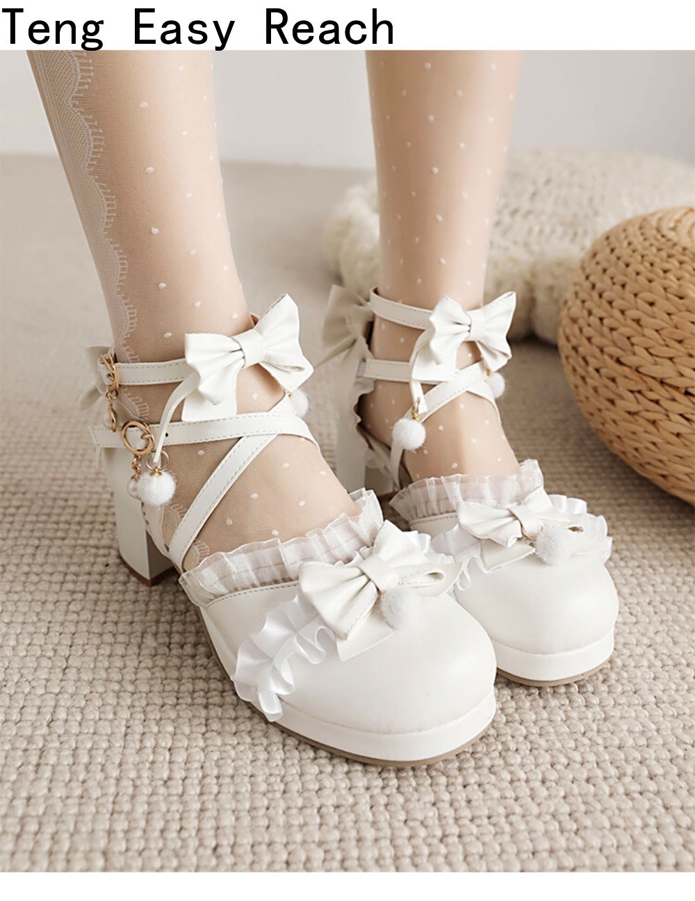 Women's White Mary Janes Sanda - Women'S Shoes Easy Street 评论和价格