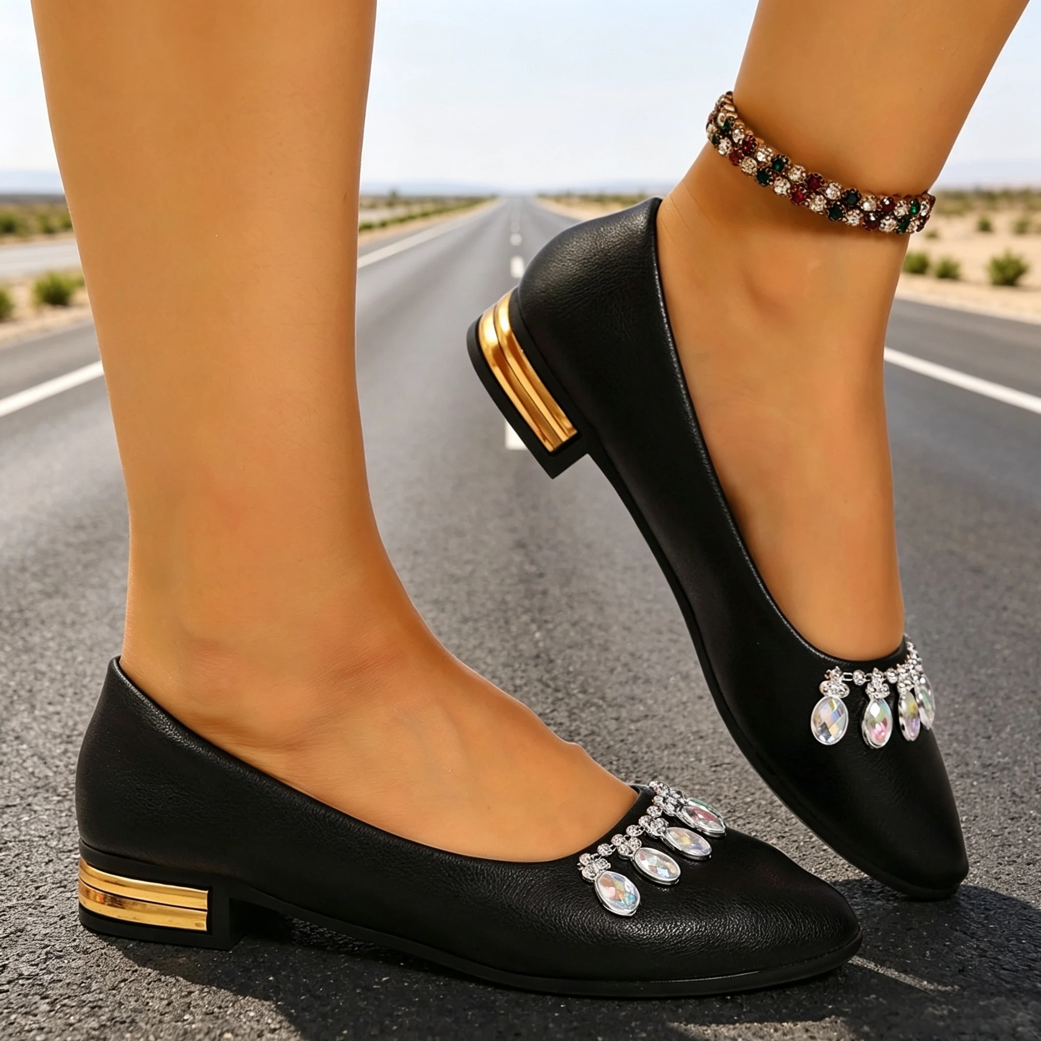 Women Flats Pointed Toe Ballet - Loafer Flat Women 评论和价格