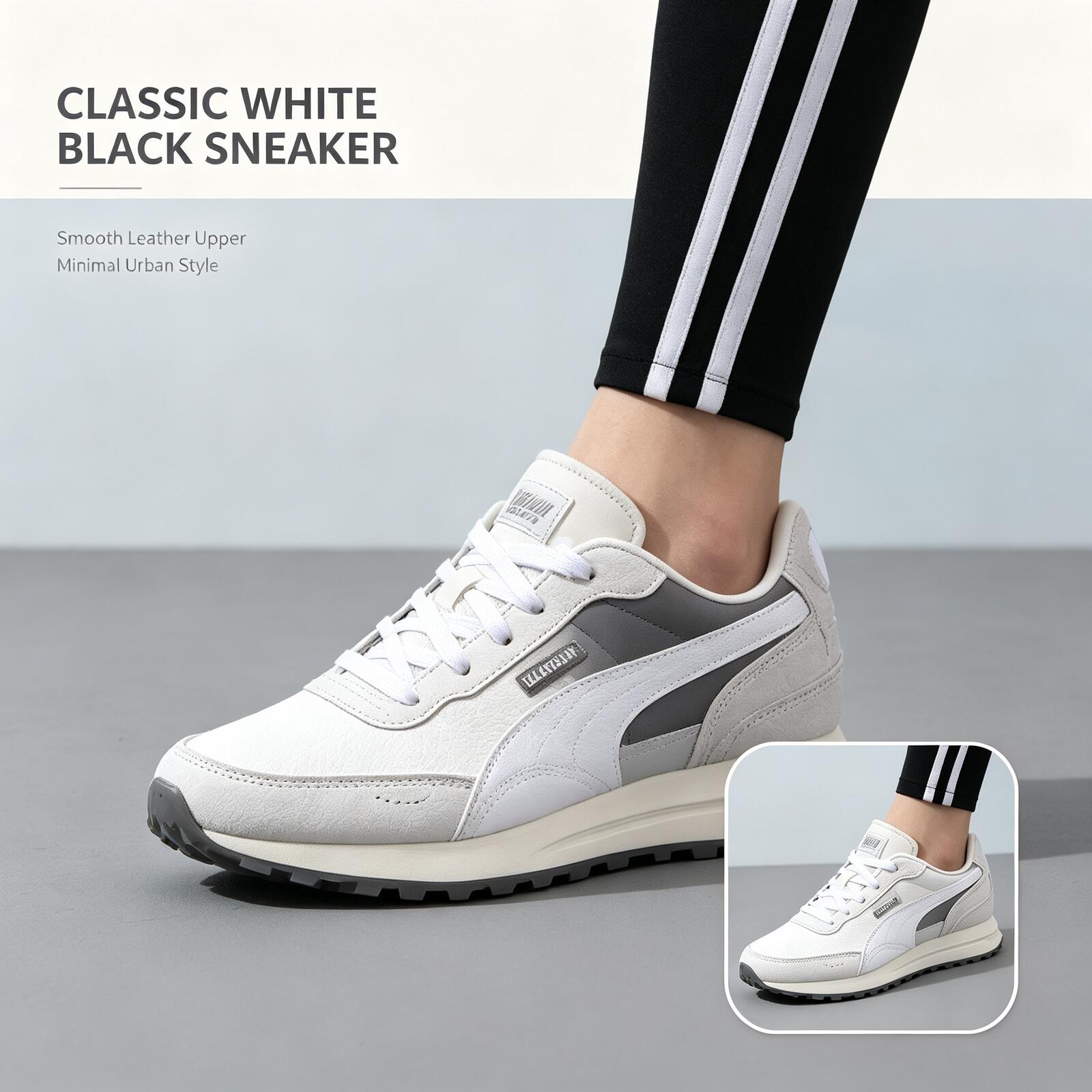 PUMA Men White Black Low Top S - Women Shoes Puma 评论和价格