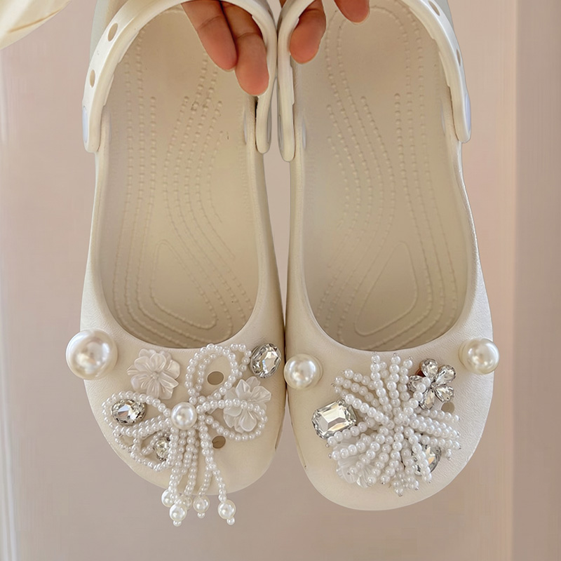 Elegant Pearl Bowknot Soft Sol - Women Shoes Japanese Brand 评论和价格