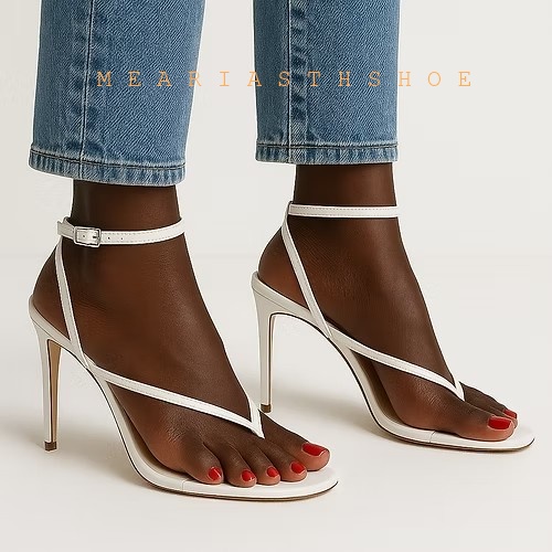 Beige Black Cross Straps Flip- - Women Shoes Formal 评论和价格