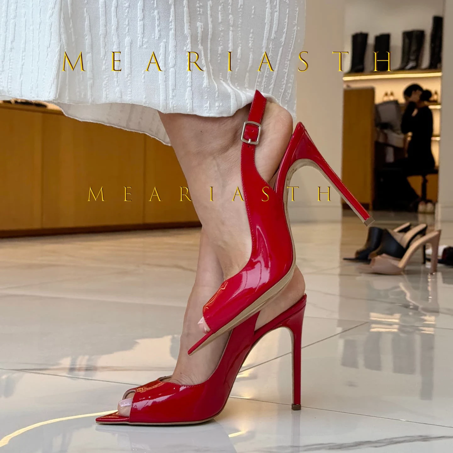 Patent Leather Sandals In Blac - Women Shoes Japanese Brand 评论和价格