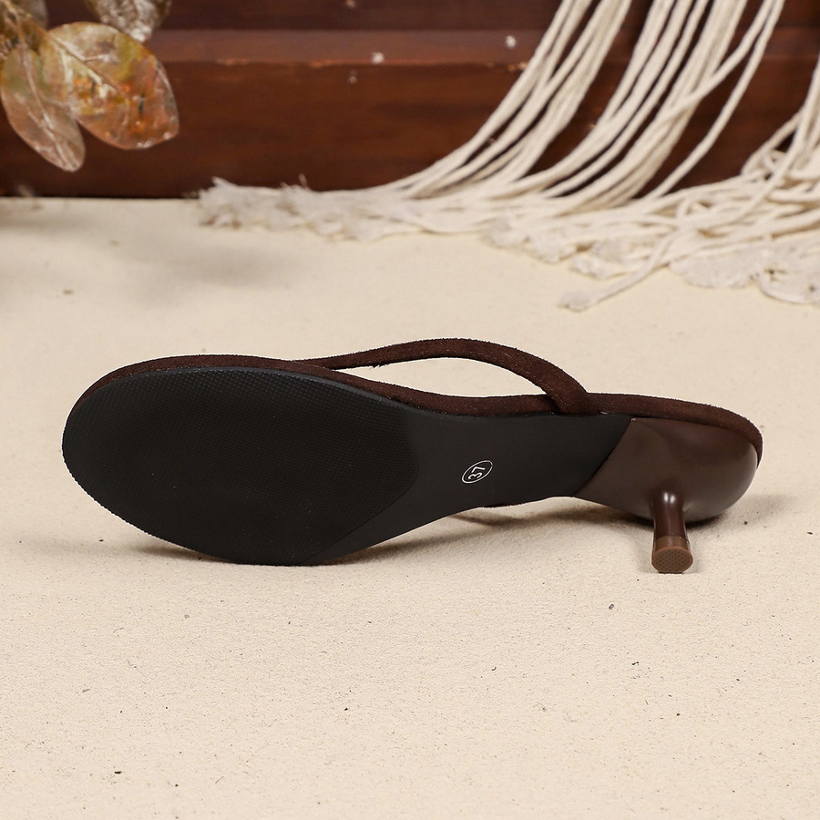New Faux Suede Heeled Thong Sa - Women Shoes Formal 评论和价格