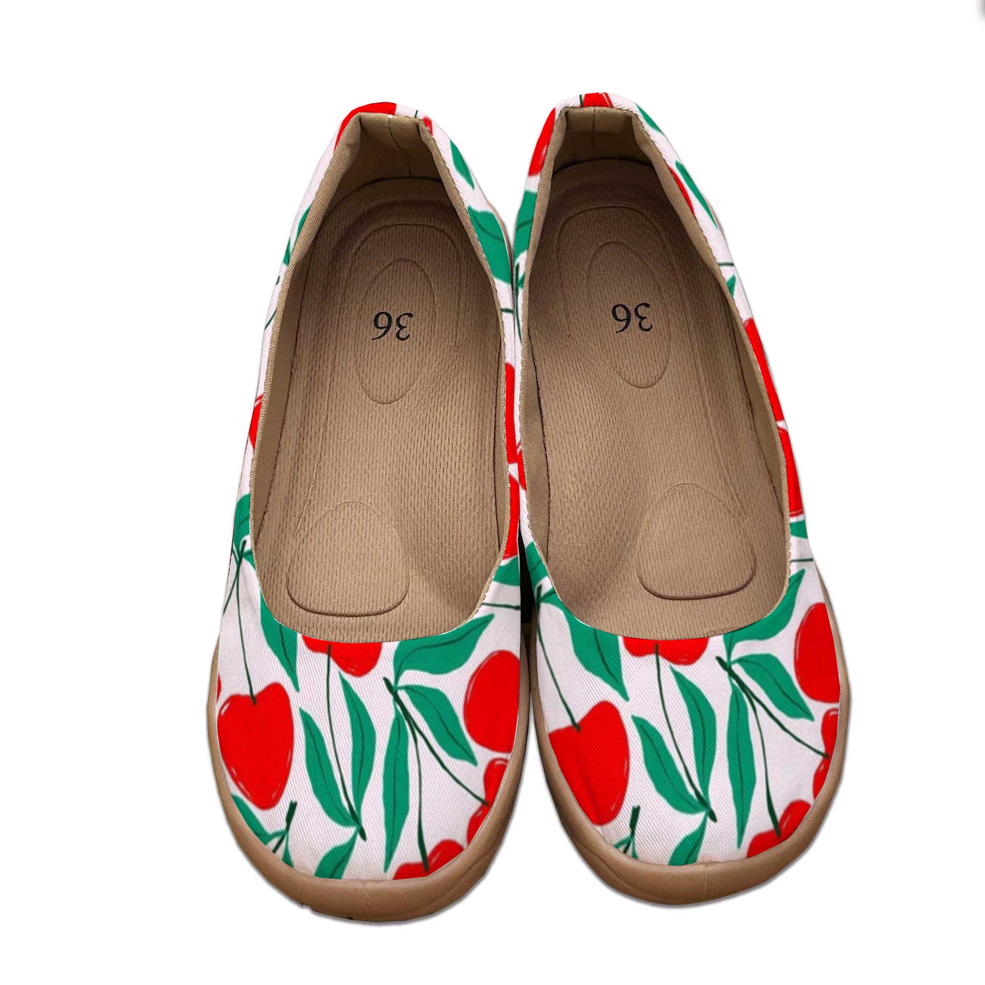 Sweet Cherry-Colored Wide-Fit  - Women'S Shoes For Wide Feet 评论和价格