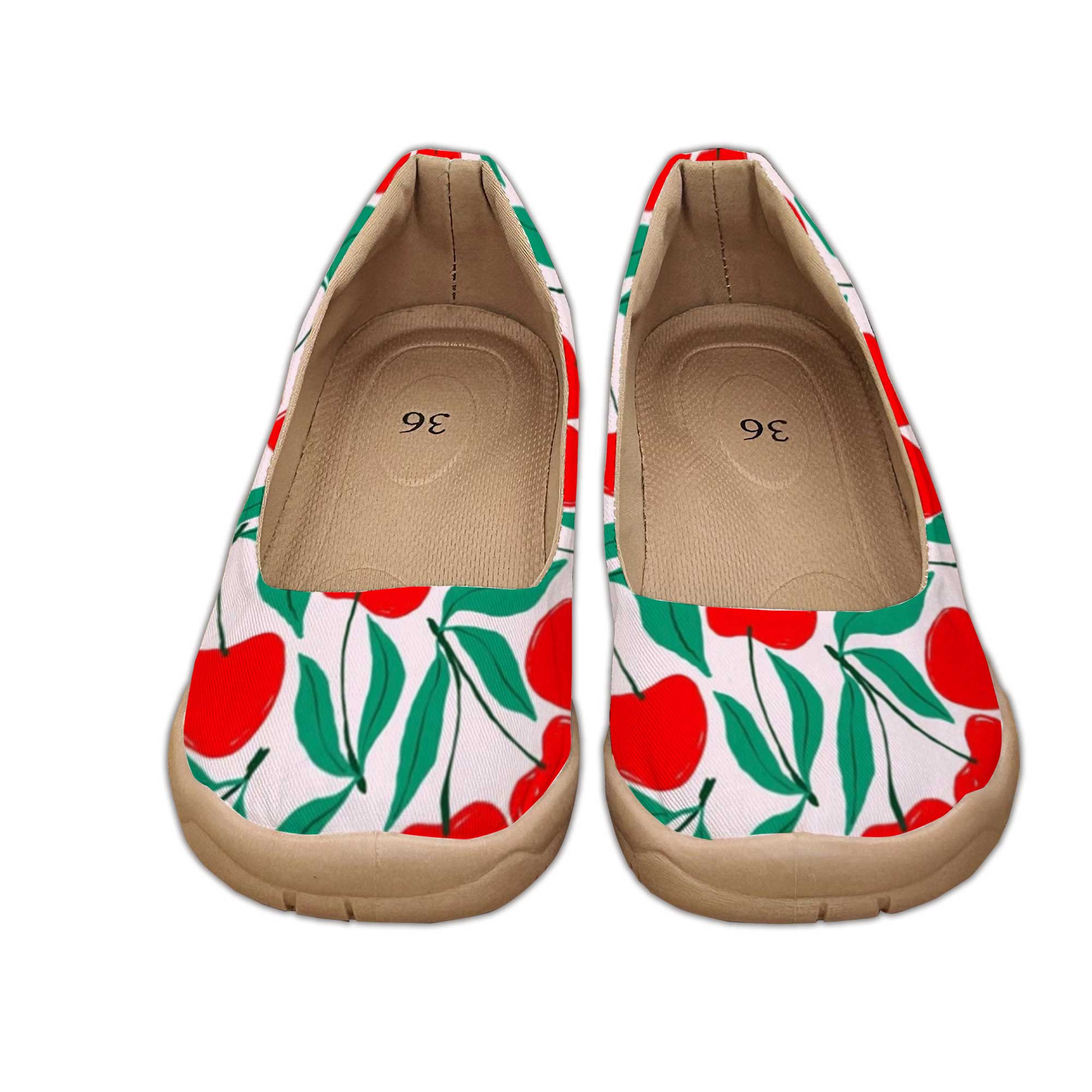 Sweet Cherry-Colored Wide-Fit  - Women'S Shoes For Wide Feet 评论和价格