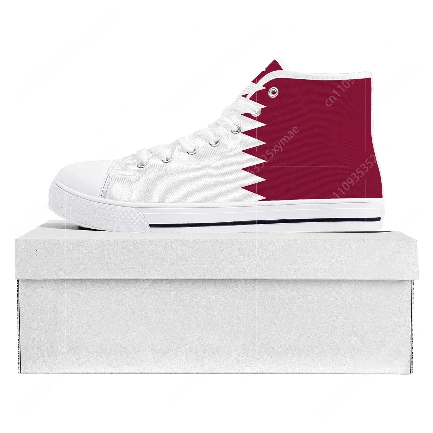 Qatar Flag High Top High Quali - Women Shoes Qatar 评论和价格