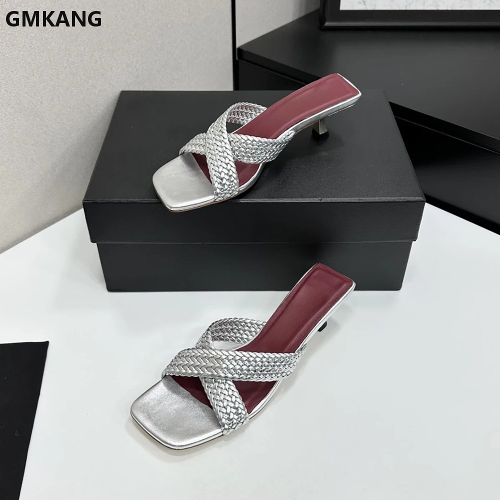 Pointed Toe Kitten Heel Slippe - Women'S Shoes Kitten Heels 评论和价格