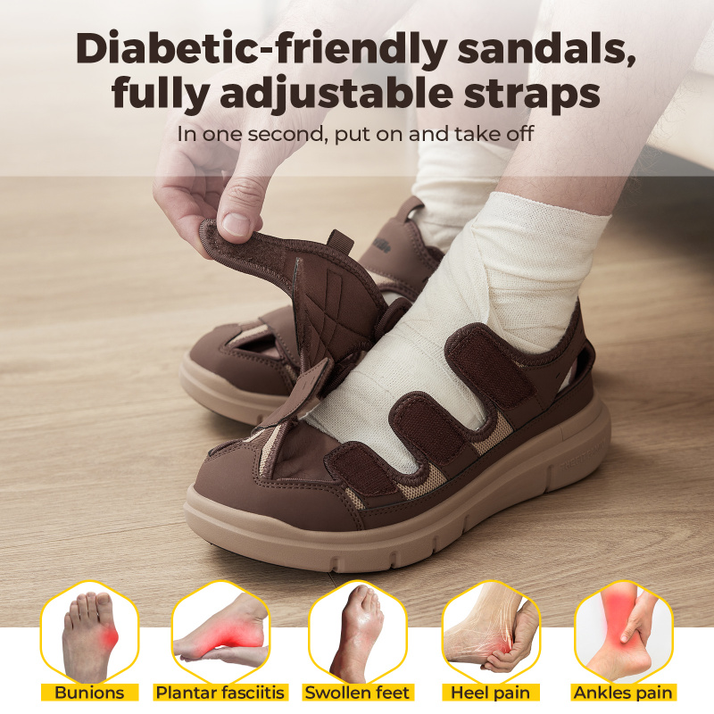 Summer Men'S Sandals Widened D - Women'S Shoes Plantar Fasciitis 评论和价格
