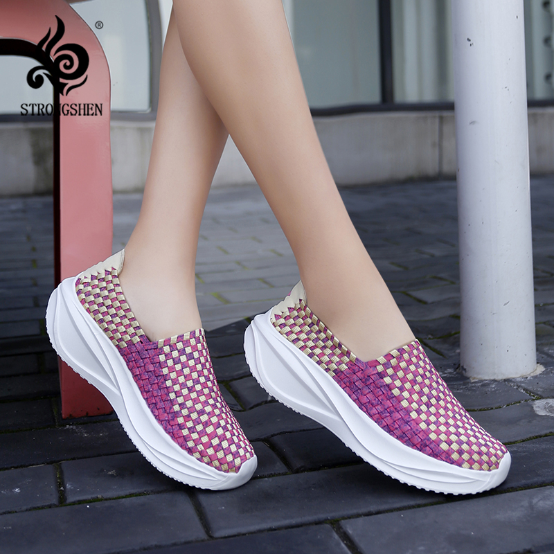 Women Woven Shoes Loafers Plat - Loafer Flat Women 评论和价格